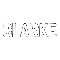 CLARKE Coloring Page