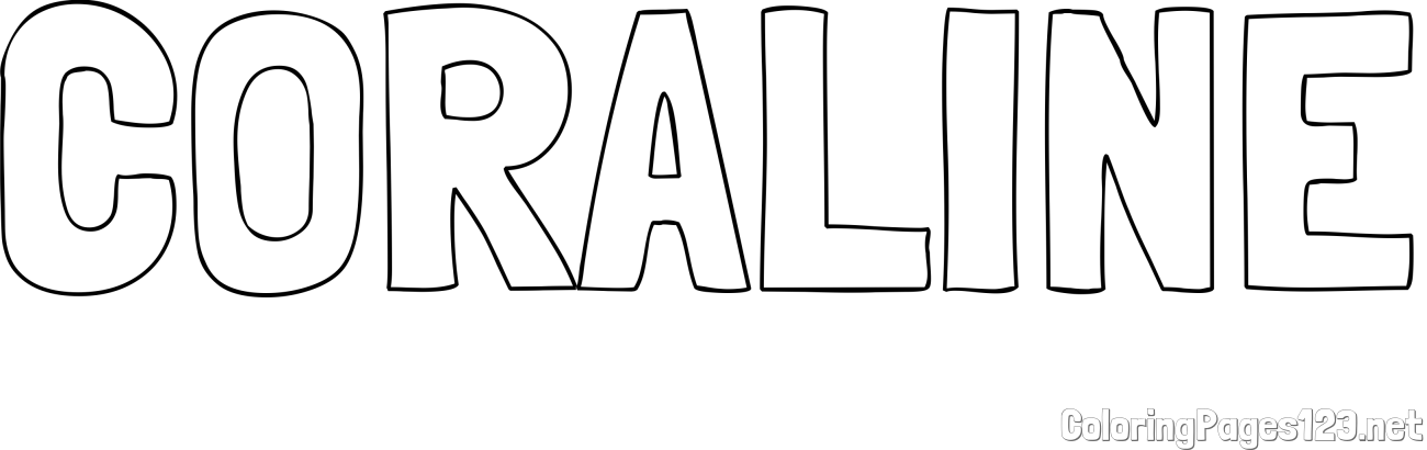 CORALINE Coloring Page