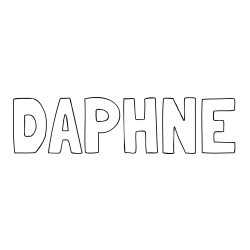 Online Created Coloring Page - DAPHNE Coloring Page