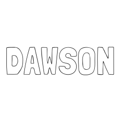 Online Created Coloring Page - DAWSON Coloring Page