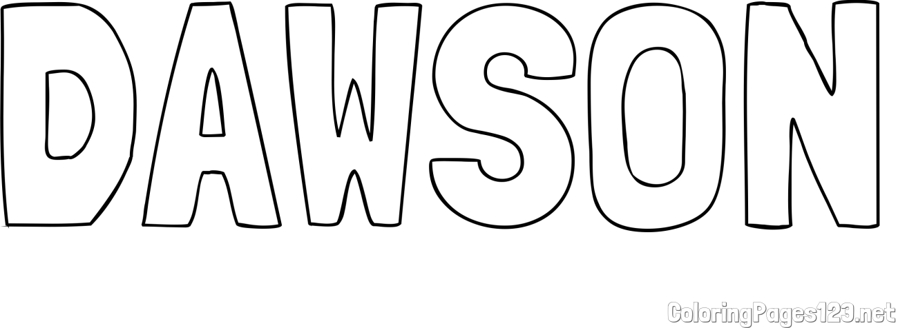DAWSON Coloring Page