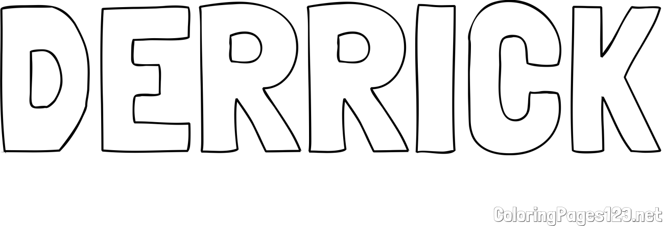 DERRICK Coloring Page