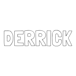 DERRICK Coloring Page