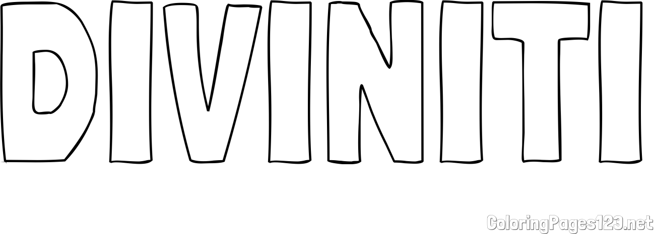 DIVINITI Coloring Page