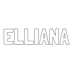 ELLIANA Coloring Page