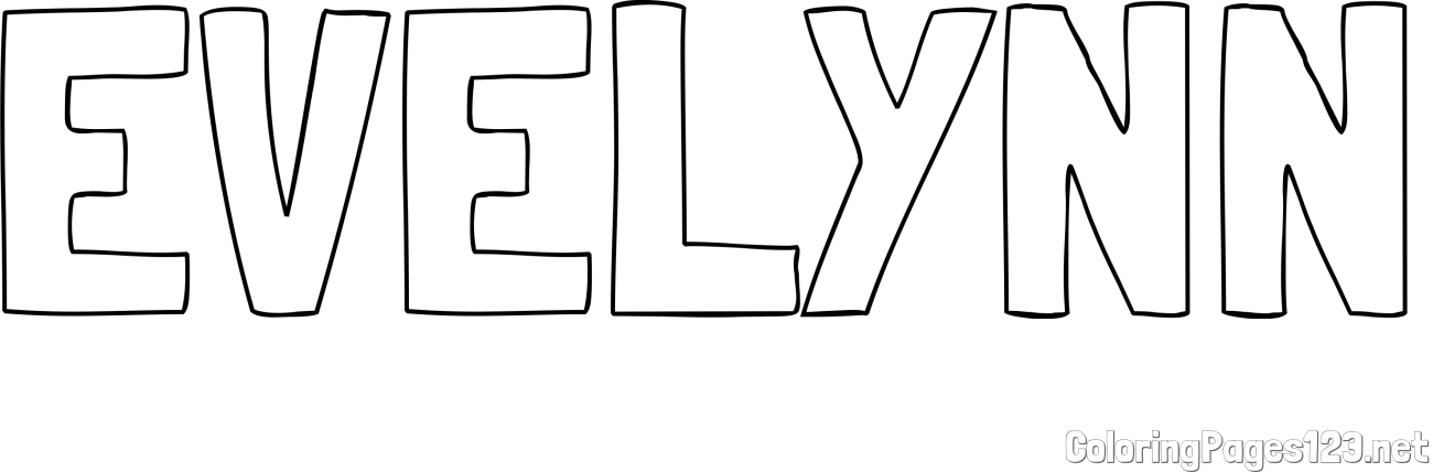EVELYNN Coloring Page