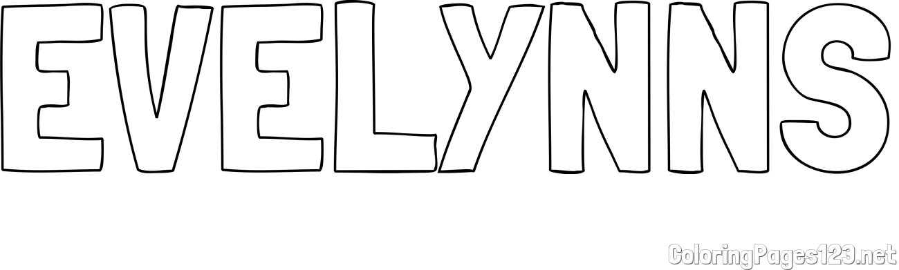 EVELYNNS Coloring Page