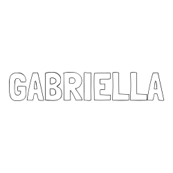 GABRIELLA Coloring Page