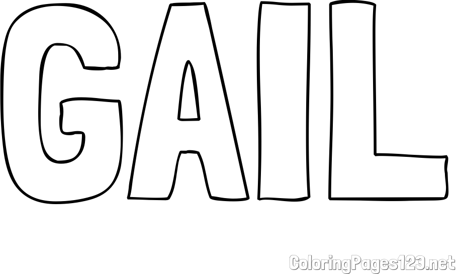 GAIL Coloring Page