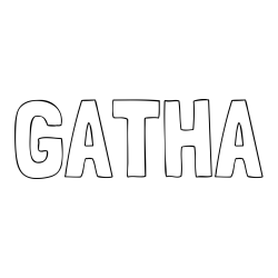 GATHA Coloring Page