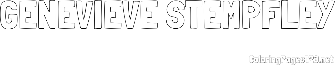 GENEVIEVE STEMPFLEY Coloring Page