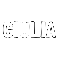 GIULIA Coloring Page