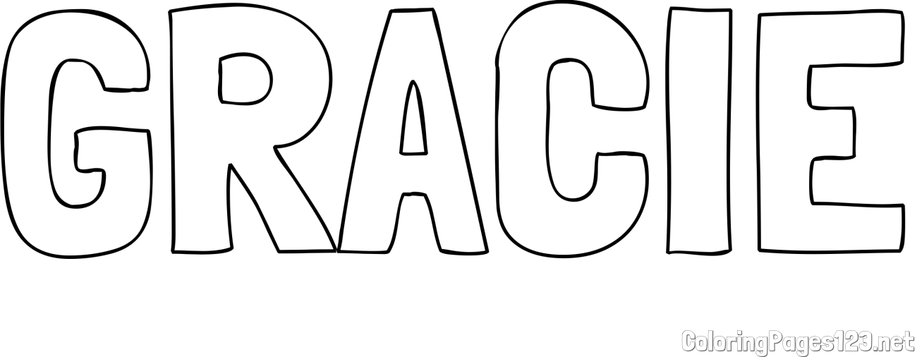 GRACIE Coloring Page