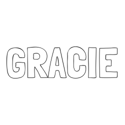 GRACIE Coloring Page