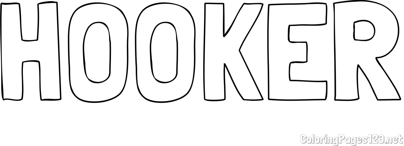 HOOKER Coloring Page