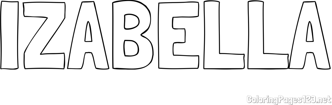 IZABELLA Coloring Page