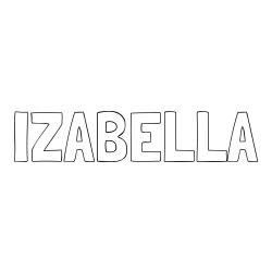 IZABELLA Coloring Page