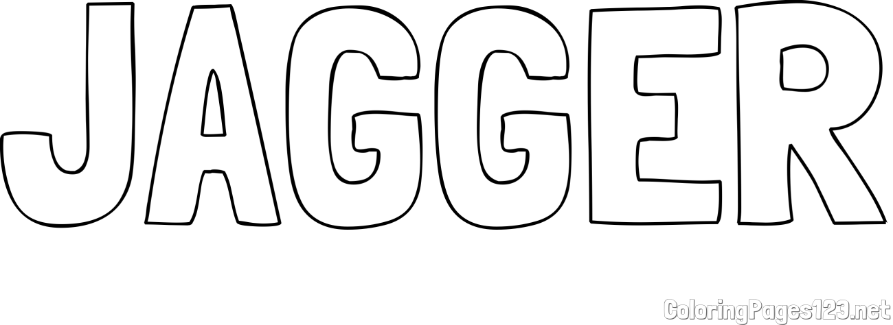 JAGGER Coloring Page
