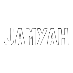 JAMYAH Coloring Page