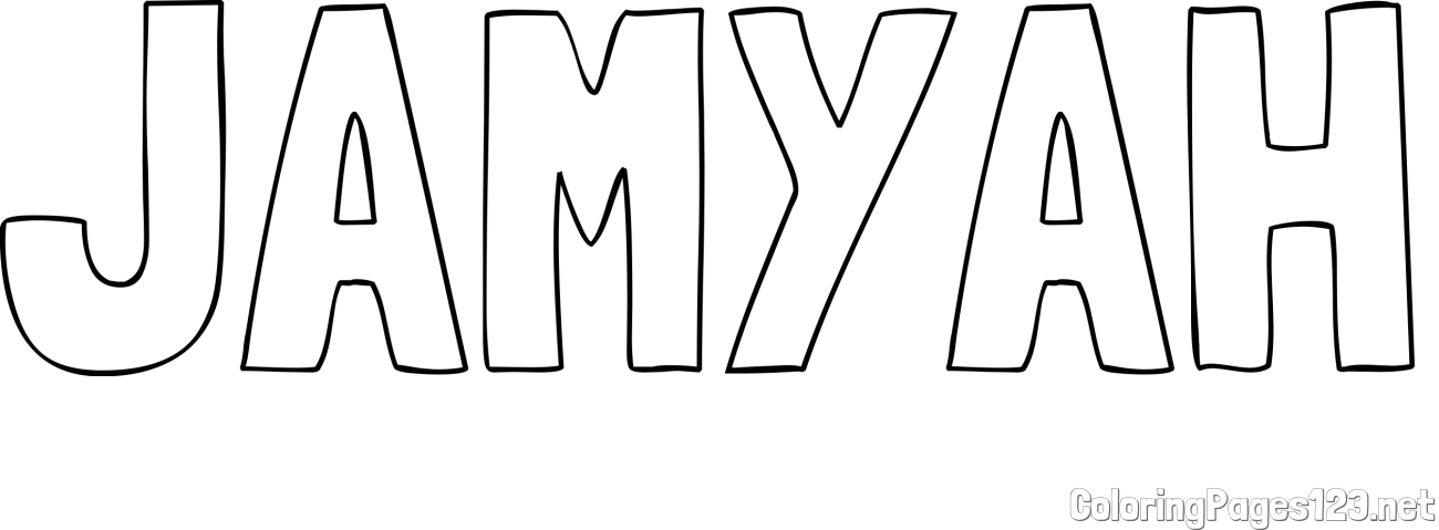 JAMYAH Coloring Page