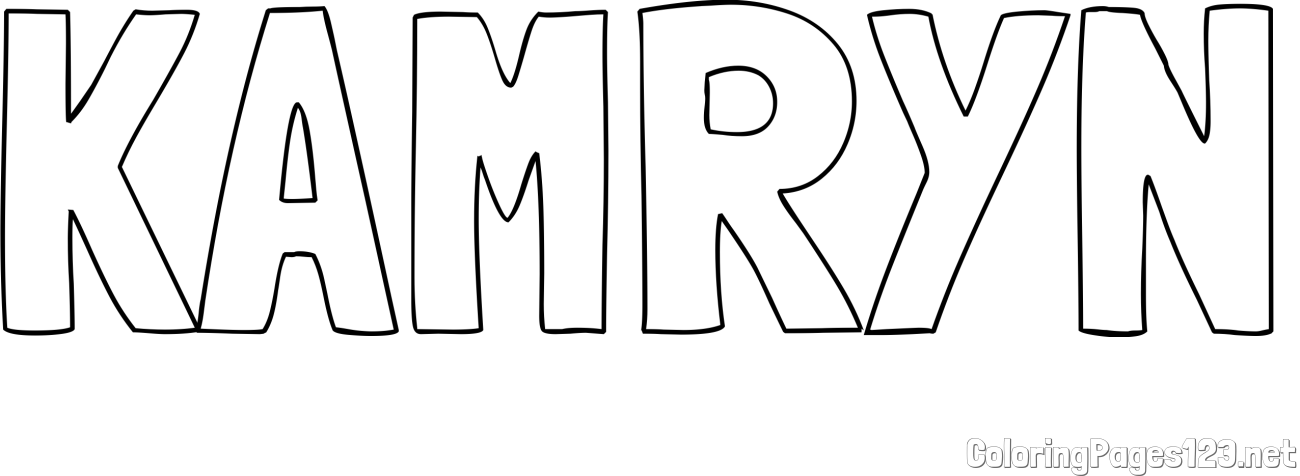 KAMRYN Coloring Page