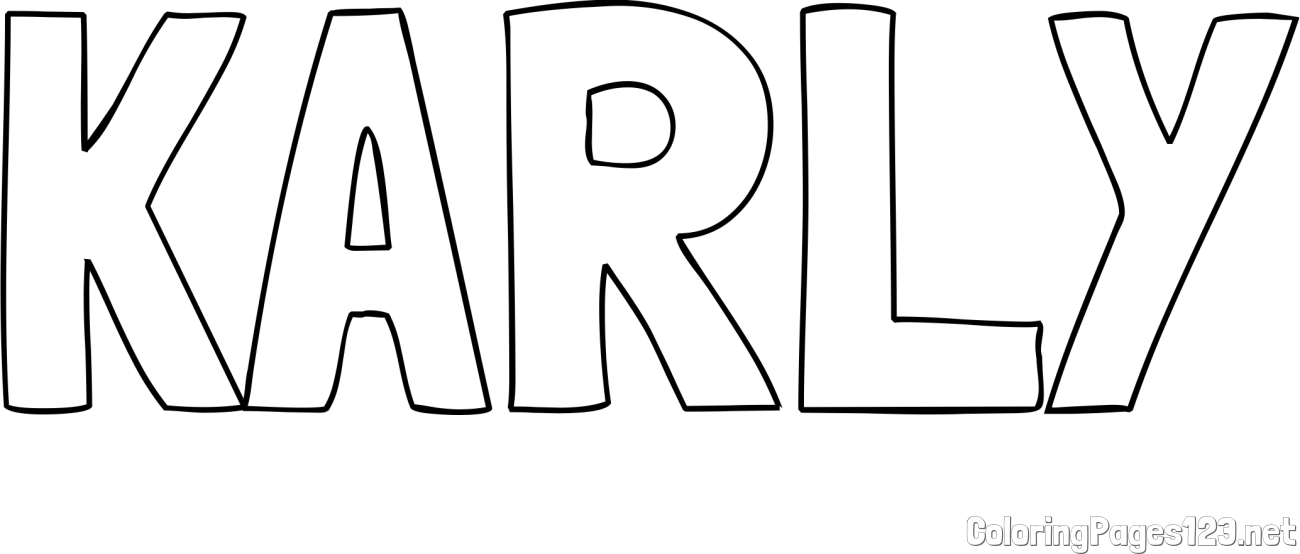 KARLY Coloring Page