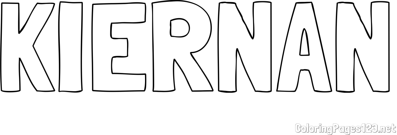 KIERNAN Coloring Page