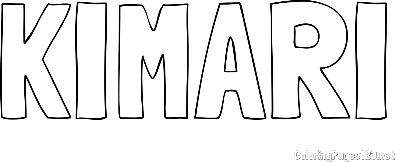 KIMARI Coloring Page