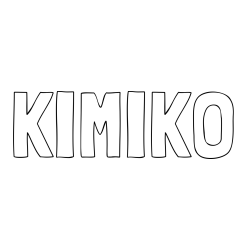 Online Created Coloring Page - KIMIKO Coloring Page