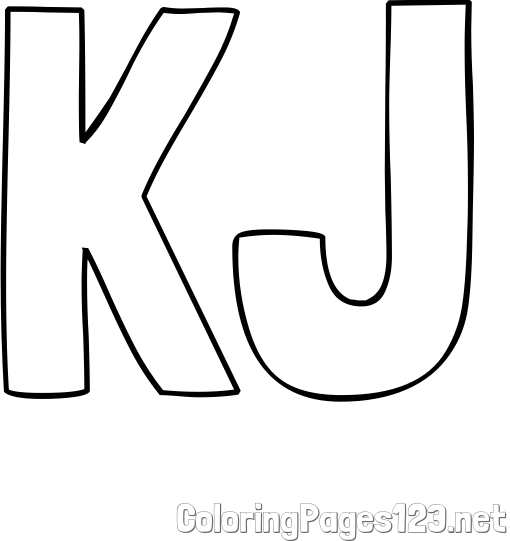 KJ Coloring Page