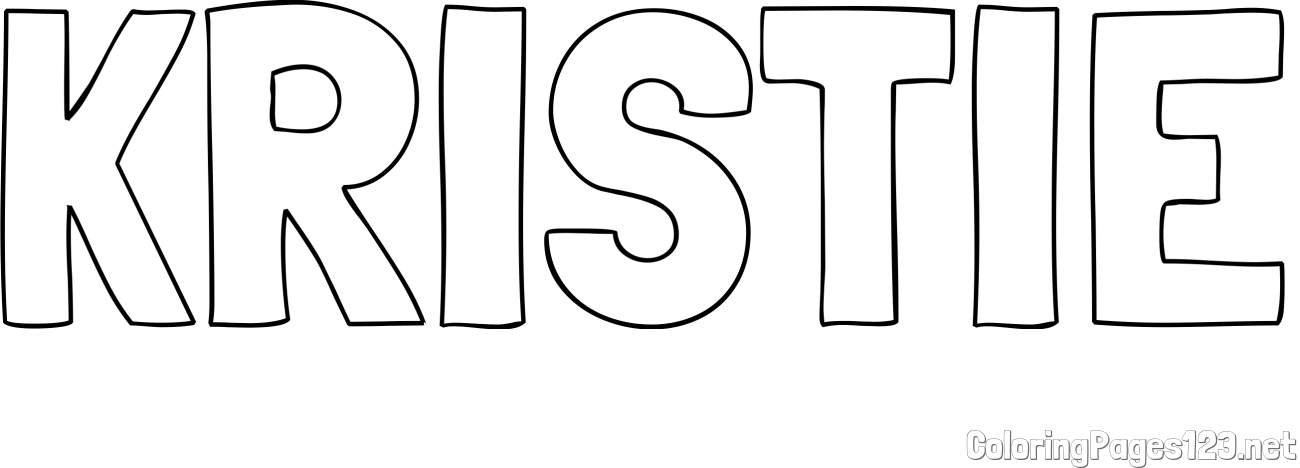 KRISTIE Coloring Page