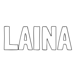 LAINA Coloring Page