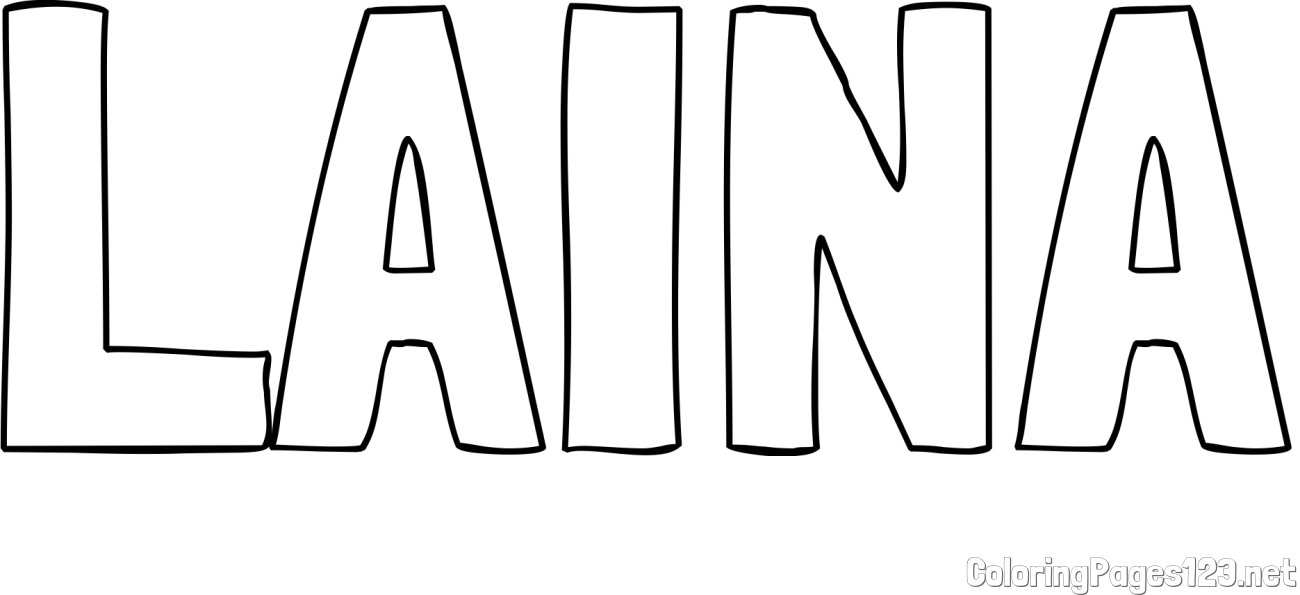 LAINA Coloring Page