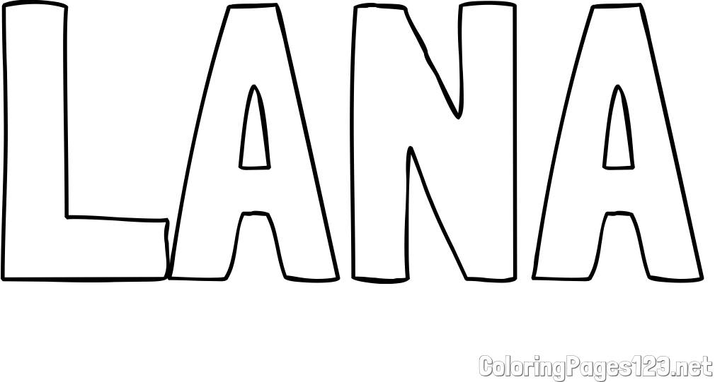 LANA Coloring Page