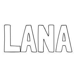 LANA Coloring Page
