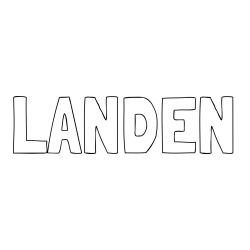 LANDEN Coloring Page
