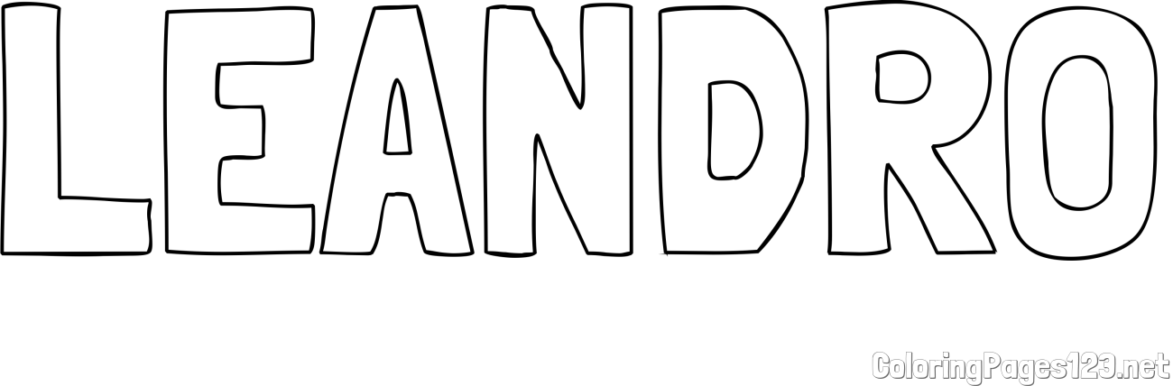 LEANDRO Coloring Page