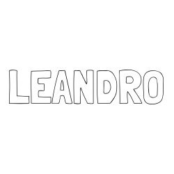 LEANDRO Coloring Page