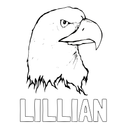 Online Created Coloring Page - LILLIAN Coloring Page and American Bald Eagle Head Coloring Page