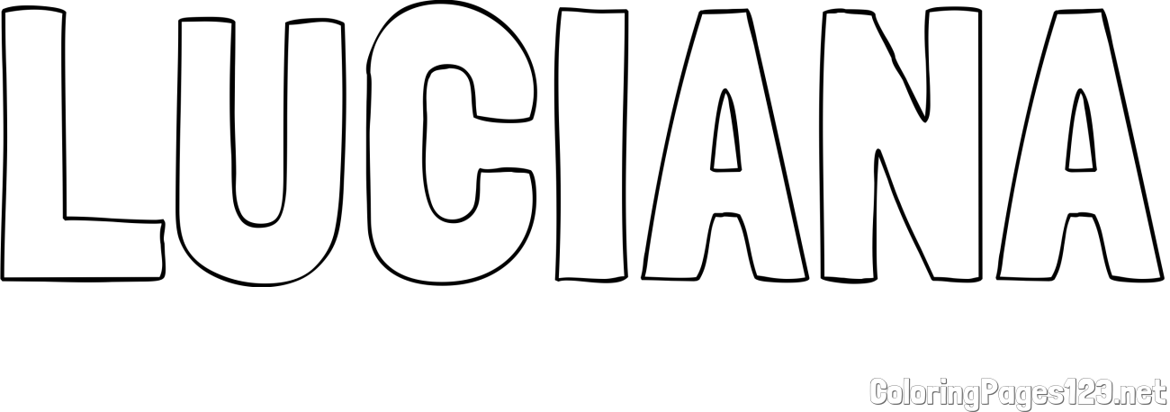 LUCIANA Coloring Page