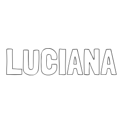 LUCIANA Coloring Page