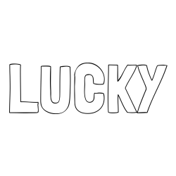 LUCKY Coloring Page