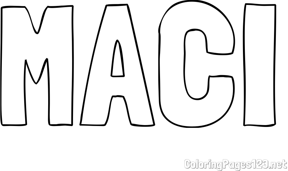 MACI Coloring Page