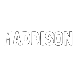 MADDISON Coloring Page