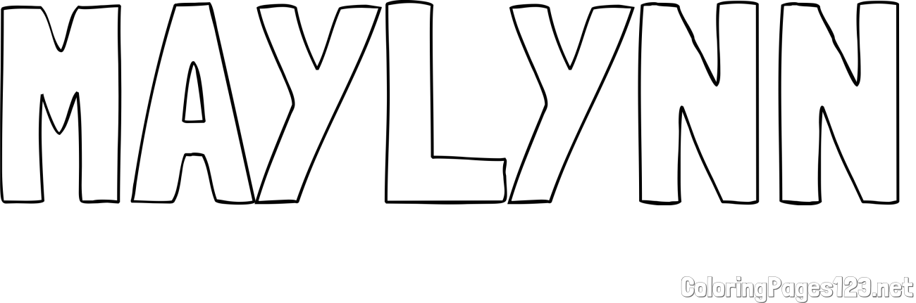 MAYLYNN Coloring Page