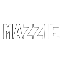 MAZZIE Coloring Page