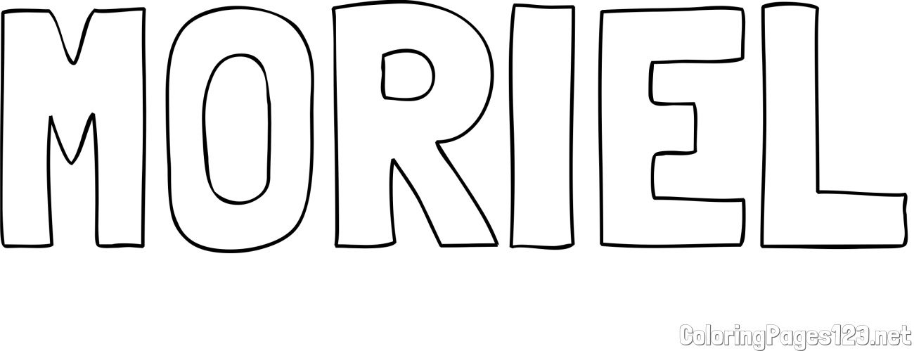 MORIEL Coloring Page