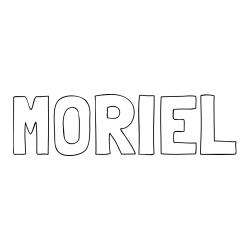 MORIEL Coloring Page