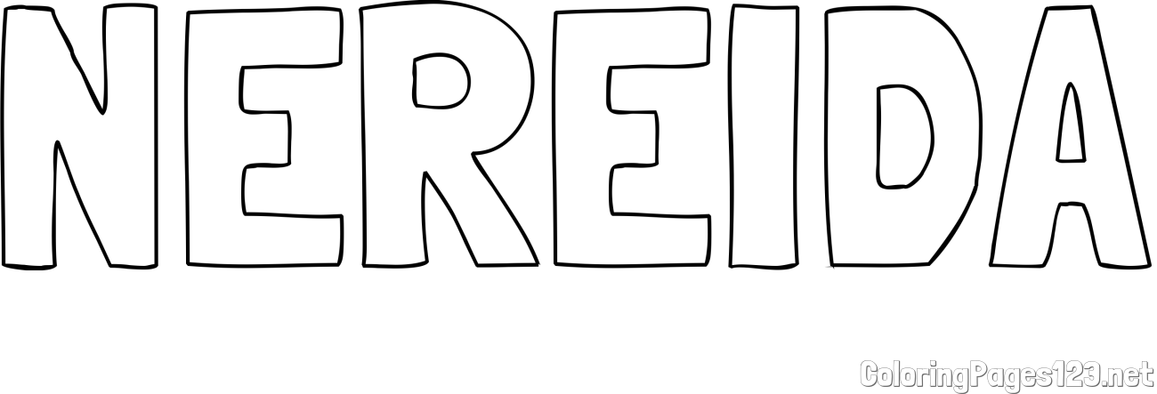 NEREIDA Coloring Page