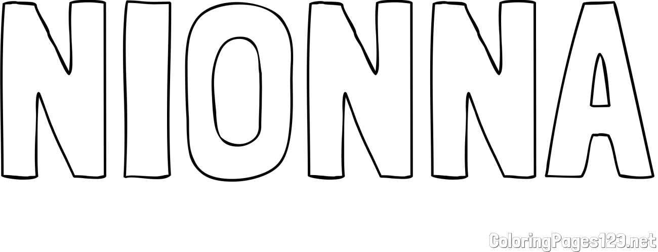 NIONNA Coloring Page